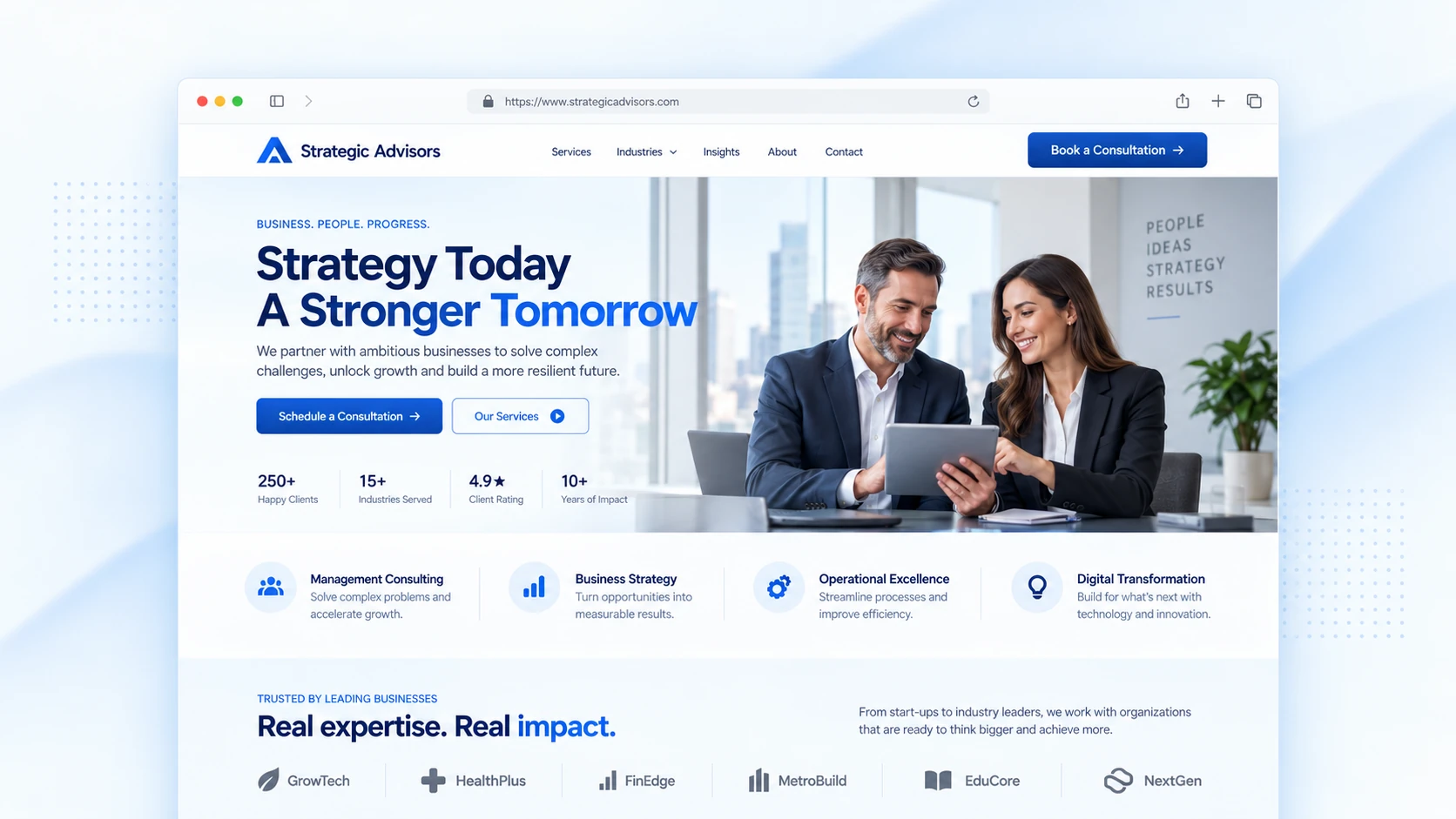 Business Advisory Consultation Funnel